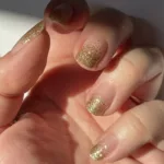 GLORIOUS glitter transparent NAGELFOLIEN